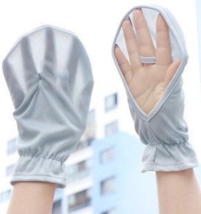 Summer Driving Sun Protection Gloves Women's UV Protection Loose Finger Leakage Non-slip Breathable Short Outdoor Riding Gloves Thin