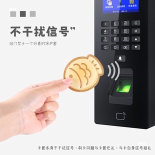 Креативный милый держатель для карт контроля доступа Taiyaki, мини-маленький прямоугольный овальный держатель для карт Airtag, дверь лифта