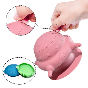 Dog Dog Bottle Feeder Pet Drinker Dog Bowl Dog Basin Slow Food Bowl Silicone Dinner Plate Pet Bowl Cat Bowl