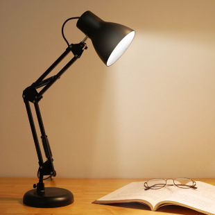 LED Desk Lamp Eye Protection Desk College Student Plug-in Dormitory Bedroom Bedside Learning Special for Children Reading Typhoon