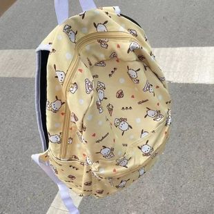 2022 New pochacco Parchal Dog pc Dog Junior High School High School Large Capacity School Bag Backpack Shoulder Bag Women's Shoulder Bag