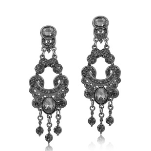Long Guofeng Full Diamond Tassel Earrings Hollow Vintage Banquet Wedding Earrings Earrings Gift Wholesale