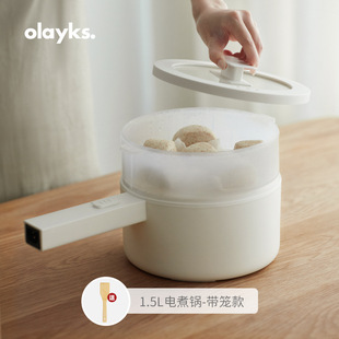 Oleayks Orek Многофункциональный кастрюля Студенческая лапша Маленький Электрический горшок Электрический горячий горшок