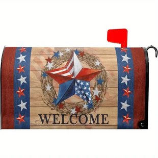 Foreign Trade Cross-border Independence Day Patriotic Festival Thickened Waterproof Mailbox Cover Can be Designed to Design US Magnetic Mailbox Cover