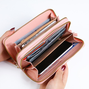 New Wallet Women's Long Women's Zipper Coin Purse Multi-functional Mobile Phone Bag Large Capacity Simple Multi-card Card Bag