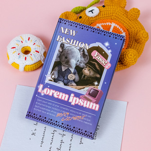 New Purple Charm Doll Notebook High Color Value Journal Student Creative Hand Book Foreign Trade Best-selling Book