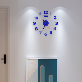 Creative Luminous Wall Clock DIY Punch-Free Wall Clock Living Room Home Clock Modern Simple Wall Hanging Shifengzhihe