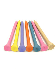 Factory Direct supply golf supplies accessories golf course 70mm wood color ball holder golf bamboo ball nail bamboo nail tee