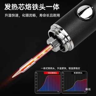 USB portable digital display electric soldering iron Type-C plug-in five-speed temperature regulating small mini soldering iron