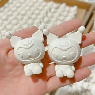 Factory direct mini painted plaster doll white embryo wholesale handmade DIY painted ceramic painted net red doll