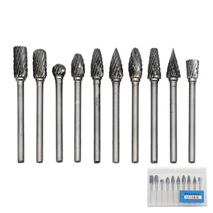 Carbide tungsten steel grinding head rotary file tungsten steel milling cutter head woodworking wood carving grinding head root carving knife