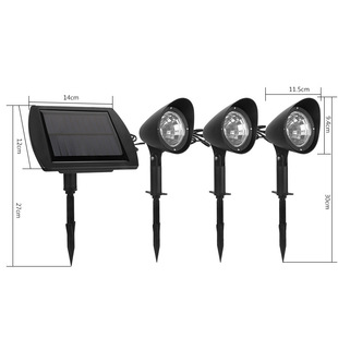 Solar lamp outdoor home outdoor garden garden lawn lamp waterproof LED one-to-three projection lamp decorative lamp