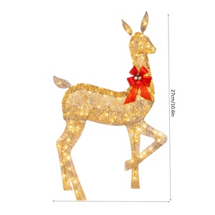 Трансграничные взрывы Christmas Deer Lighting Happy New Year Garden Рождественский светящийся олень