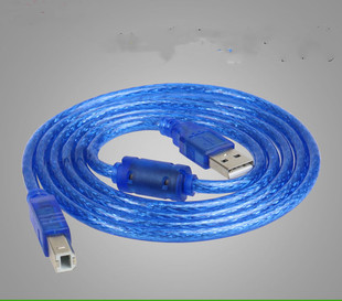 Фабрика прямой 1,5 м USB кабель для печати 2,0 медный сердечник компьютер принтер кабель для передачи данных USB квадратный порт кабель для передачи данных