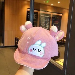 Baby hat spring and autumn cartoon adjustable peaked cap super cute soft brim infant children leisure travel baseball cap