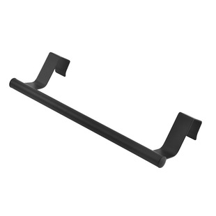 Stainless steel single and double bar towel rack bathroom punch-free towel hanging rod kitchen cabinet door back rag rack