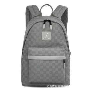 Cross-border Trend New Flying Man Large-capacity Backpack Checkerboard Backpack Casual Travel Bag Male and Female Student Backpack