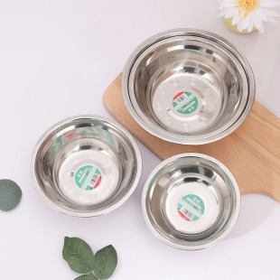 201 stainless steel basin household thickened canteen soup bowl food grade basin round iron basin deepening stainless steel soup basin