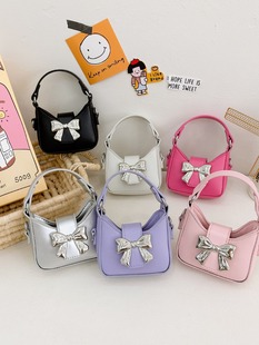 Ins Korean Style Popular Bow Knot Mini Children Girl Parent-Child Hand Crossbody Chain Bag Women's Bag