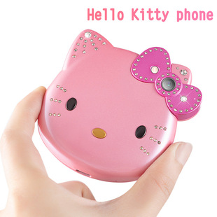 I168 мини-кнопка прямой мини-Hellokitty маленький мобильный телефон трансграничная горячая распродажа мультфильм милая девушка KTcat