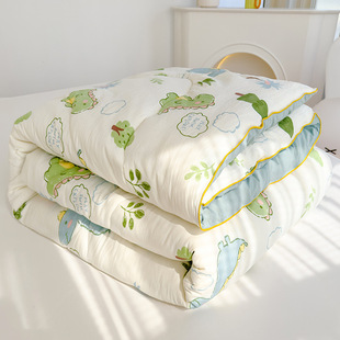 Class A Mother and Child Grade Soybean Fiber Summer Cool quilted Washable Thickened Air-conditioning quilted Small Fresh Children's Baby quilted wholesale
