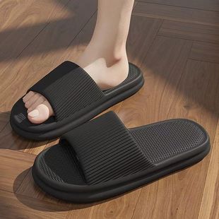 Simple household slippers women's summer indoor thick bottom non-slip bathroom Bath couple eva home slippers men