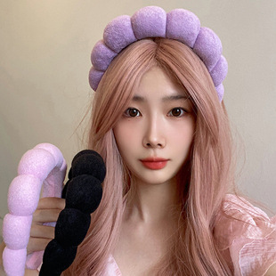 Simple Cloud sponge headband female high Skull top pressure hair wash headband Internet celebrity 2023 new hair bundle headdress wholesale