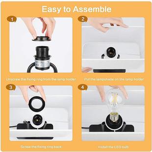 Customized Hotel Table Lamp Bedroom Bedside Modern Simple Touch Dimming Hotel Room with 2 USB Ports Cross-Border