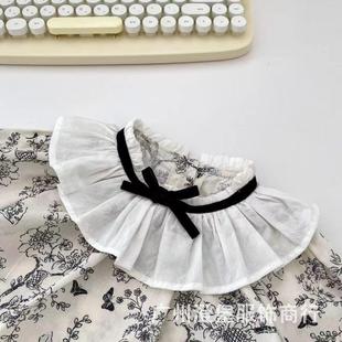 Autumn New Baby's Jumpsuit Printed Long-sleeved Wrap Hart Bow Lace Casual Baby Girl's Climbing Suit