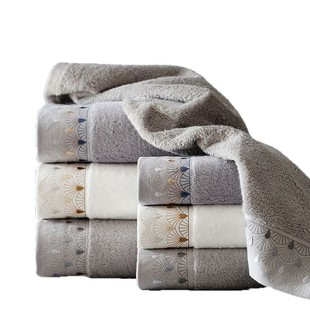 7A Antibacterial Light Luxury Long-staple Cotton High-end Hotel Bath Towel All Cotton Absorbent Class A Pure Cotton Household Homestay Bath Towel