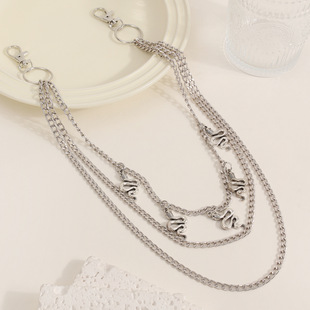 Europe and the United States cross-border jewelry retro punk snake pendant pants chain multi-layer ring metal ball bead chain fashion waist chain wholesale