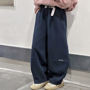 Girls' Machete Pants 2025 Spring and Autumn New Middle and Large Children's Casual Sweatpants Stylist Korean Sports Wide Leg Cross-border Trendy