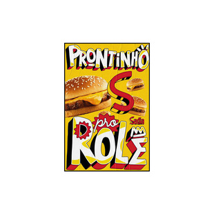 Hamburger Shop Decorative Painting Cartoon Fried Chicken French Fries Chicken Nuggets Gourmet Creative Mural Retro Internet Celebrity snack bar Hanging Painting