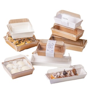 Sandwich packaging box wholesale meat floss small Bei Xue mei Niang towel cake roll west point dessert baking cake box