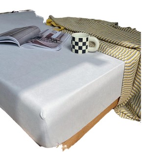 Hot-selling double-sided fitted sheet class A maternal and child solid color mattress bed sheet 360 degrees fully surrounded four seasons available fitted sheet for delivery