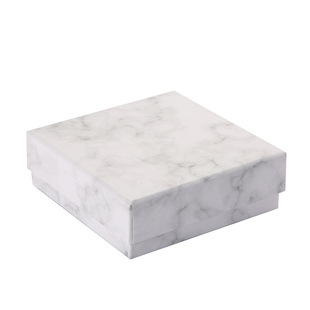 ins Internet celebrity marbling gift box ring pendant necklace jewelry box factory gift carton in stock wholesale