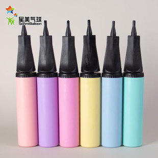 Factory wholesale balloon pump inflatable plastic hand push manual two-way wedding portable swimming pool swimming ring