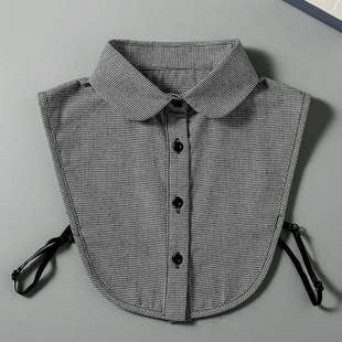 Houndstooth fake collar children's versatile plaid fake collar Korean version of the inner fake shirt collar shirt collar factory direct sales