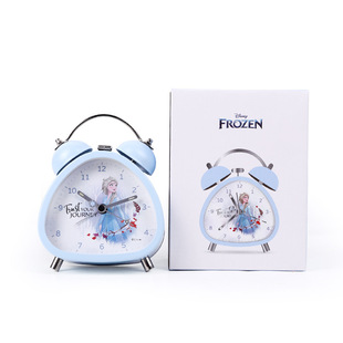Дисней Микки Marvel Frozen серия детский мультфильм четырехугольник треугольный двойной колокол будильник
