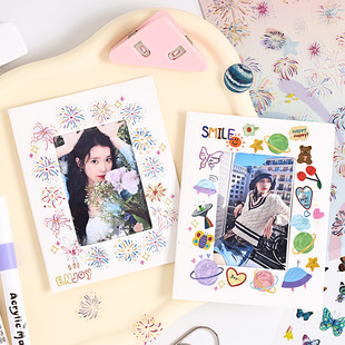 Butterfly Dream Xinghe Transparent Waterproof Pet Sticker diy Hand Account Diary Decoration Material Cute Cartoon Stationery Sticker