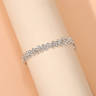 Cross-border hot personalized irregular rhinestone Anklet new rhinestone all-match Beach Anklet factory wholesale