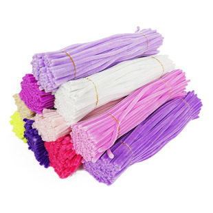 Twist bar 100 glitter hair root suit wave plush strip kindergarten color hands-on children's toy materials