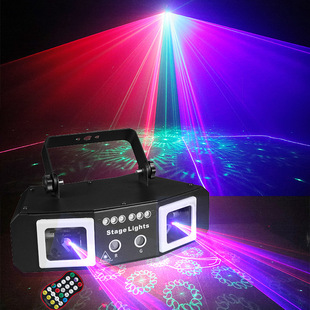 Stage lighting DJ disco DMX RGBUV laser projection lamp beam effect KTV bar dance atmosphere light