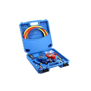R134a automobile air conditioner fluoride meter suit refrigerant pressure gauge double gauge valve snow type pressure gauge fluoride meter tool