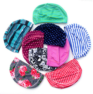 Solid color cloth swimming cap nylon cloth cap men's and women's long hair spot wholesale comfortable head