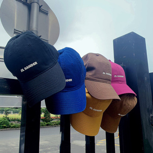 Korean Style Rubber JIL Small Letter Soft Top Baseball Cap Women Slim Shade Casual Couple Cap Spring and Summer