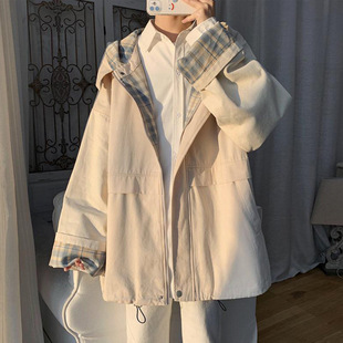 2024 New Loose All-match Couple's Frock Coat Spring and Autumn Slim Thin Sportswear Men's Top