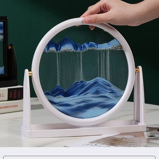 Фабрика Прямой трансграничный вращающийся 3D зыбучий песок живопись украшение круглые стеклянные поделки декомпрессия украшение дома подарок