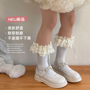 Spring and Summer new children's socks Tiantai children's socks wholesale summer breathable Princess socks calf socks girl cotton pile socks