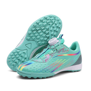 New children's football shoes boys and girls low-top broken nails rotating buckle primary school competition training shoes a generation of hair